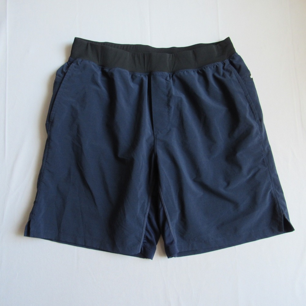 Fabletics Shorts‎ Mens Size L-XL The Franchise Lined Gym Athletic Shorts 9" Blue